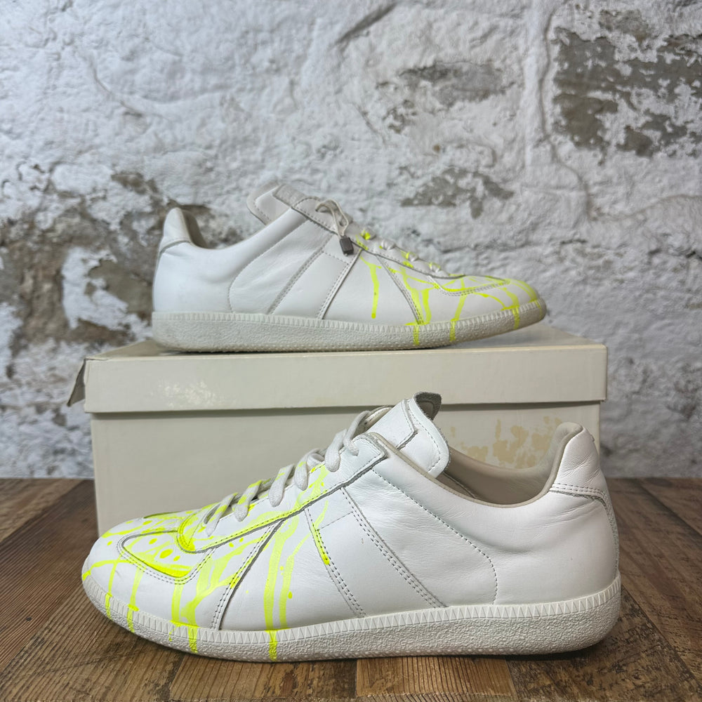 Maison Margiela Replica Neon Paint White Sneaker Sz 9 (42)