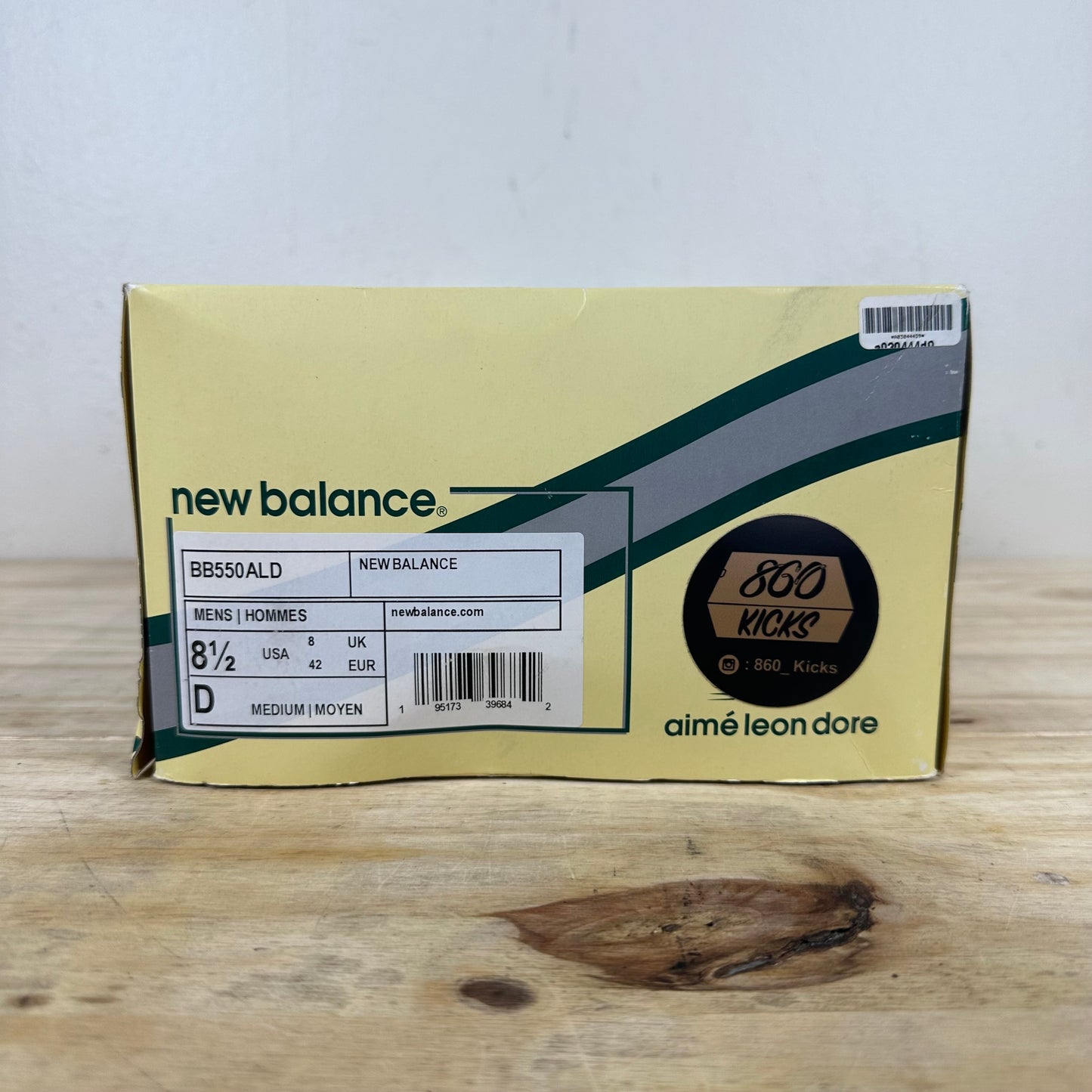 New Balance 550 Aime Leon Dore White Green Sz 8.5