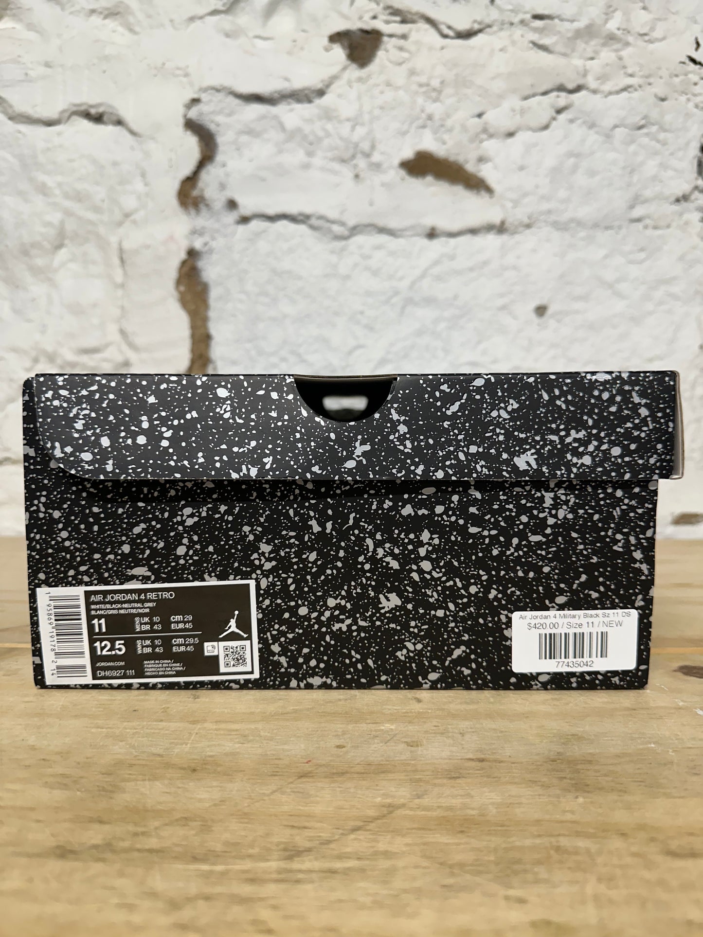 Air Jordan 4 Military Black Sz 11 DS