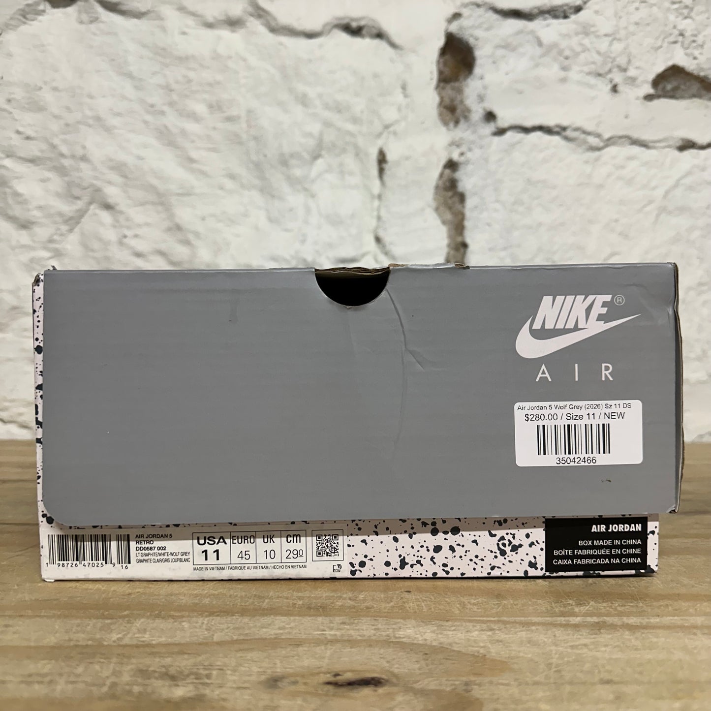 Air Jordan 5 Wolf Grey (2026) Sz 11 DS