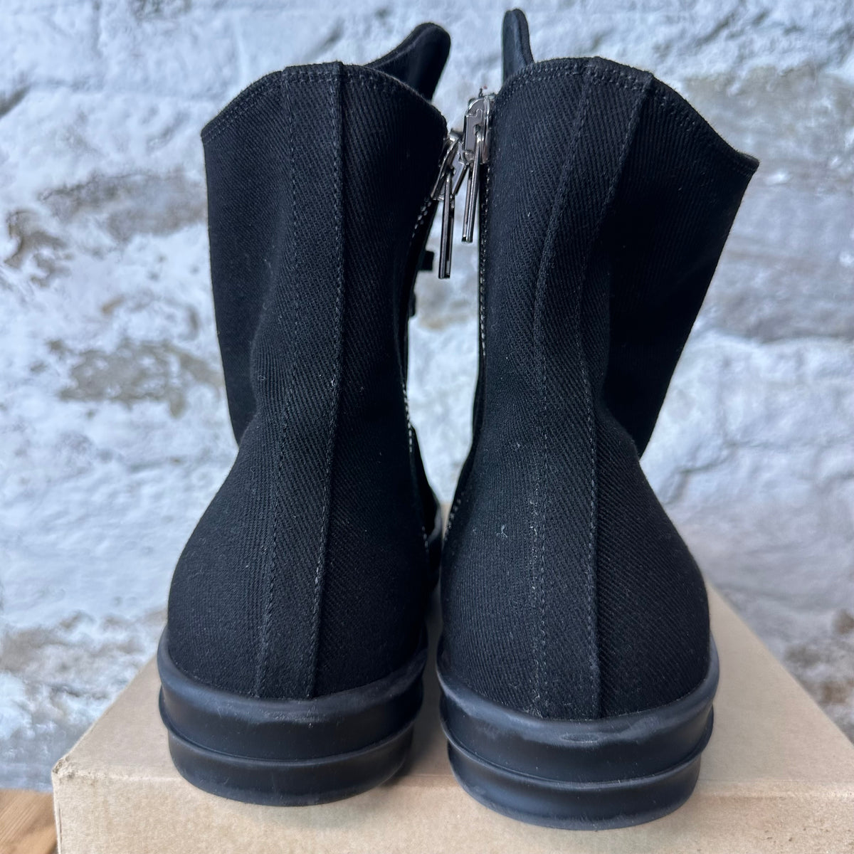 RIck Owens High Black Hustler Sneaker Sz 12 (45)
