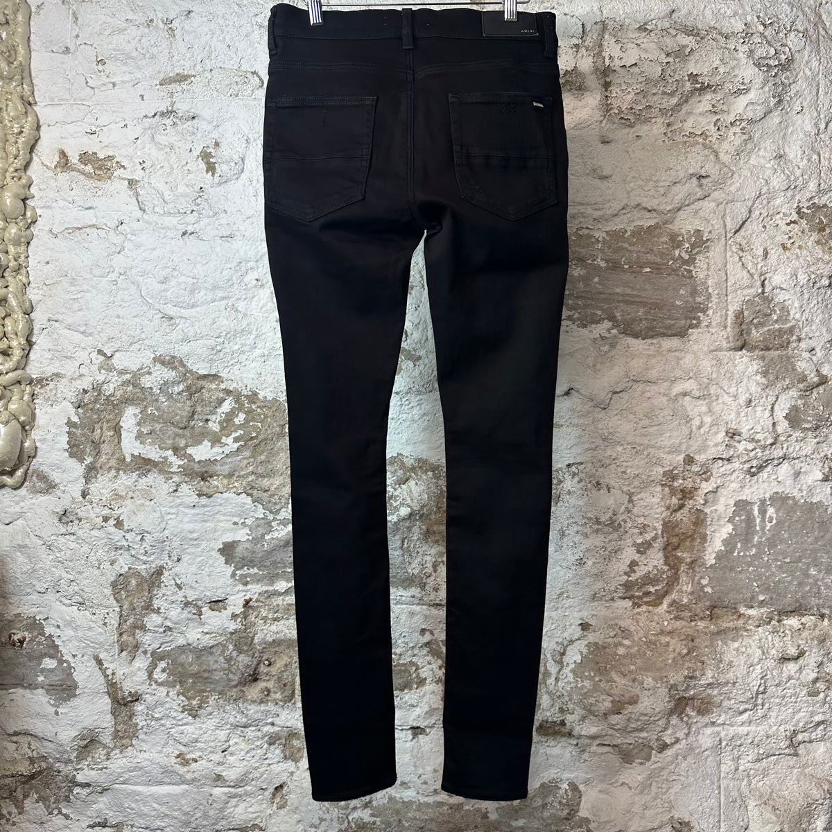 Amiri Knee Rip Black Denim Jeans Sz 31