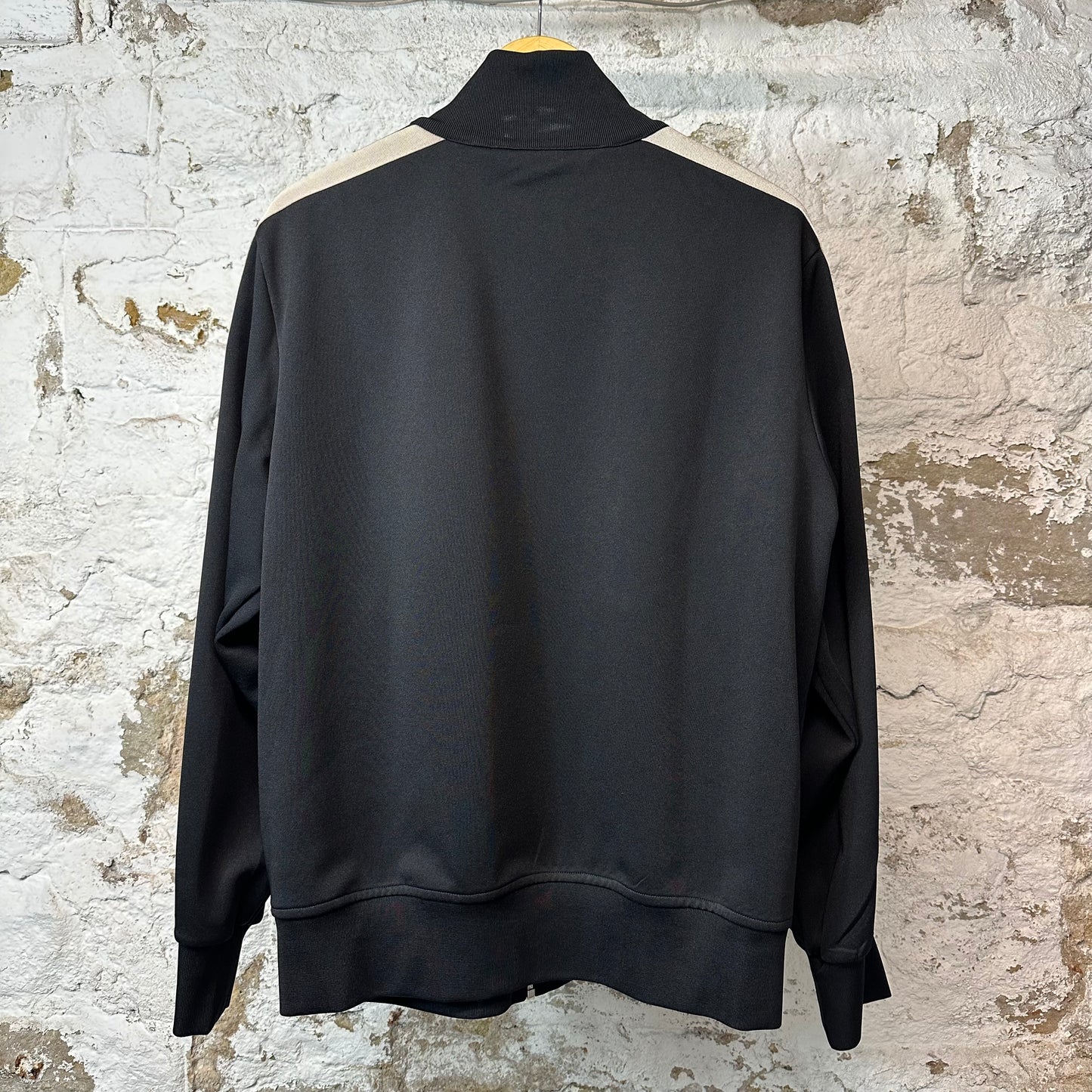 Palm Angels Black Beige Track Jacket Sz XL