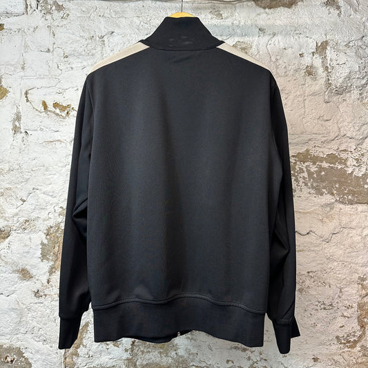 Palm Angels Black Beige Track Jacket Sz XL