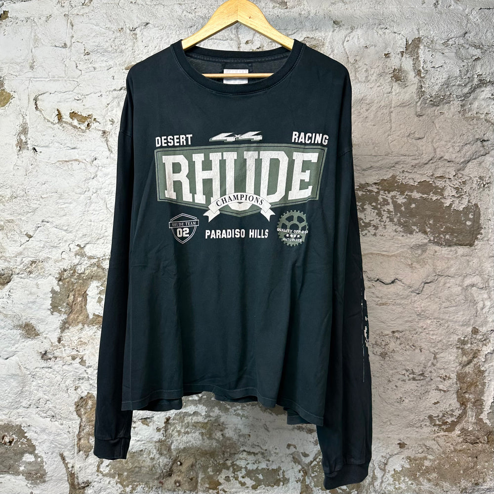 Rhude Desert Racing L/s Black Sz L