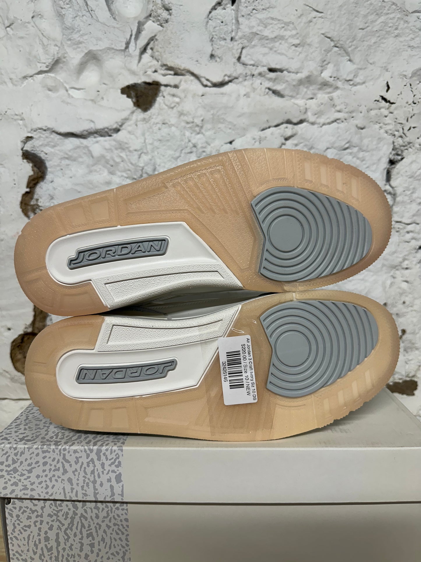 Air Jordan 3 Craft Ivory Sz 10 DS