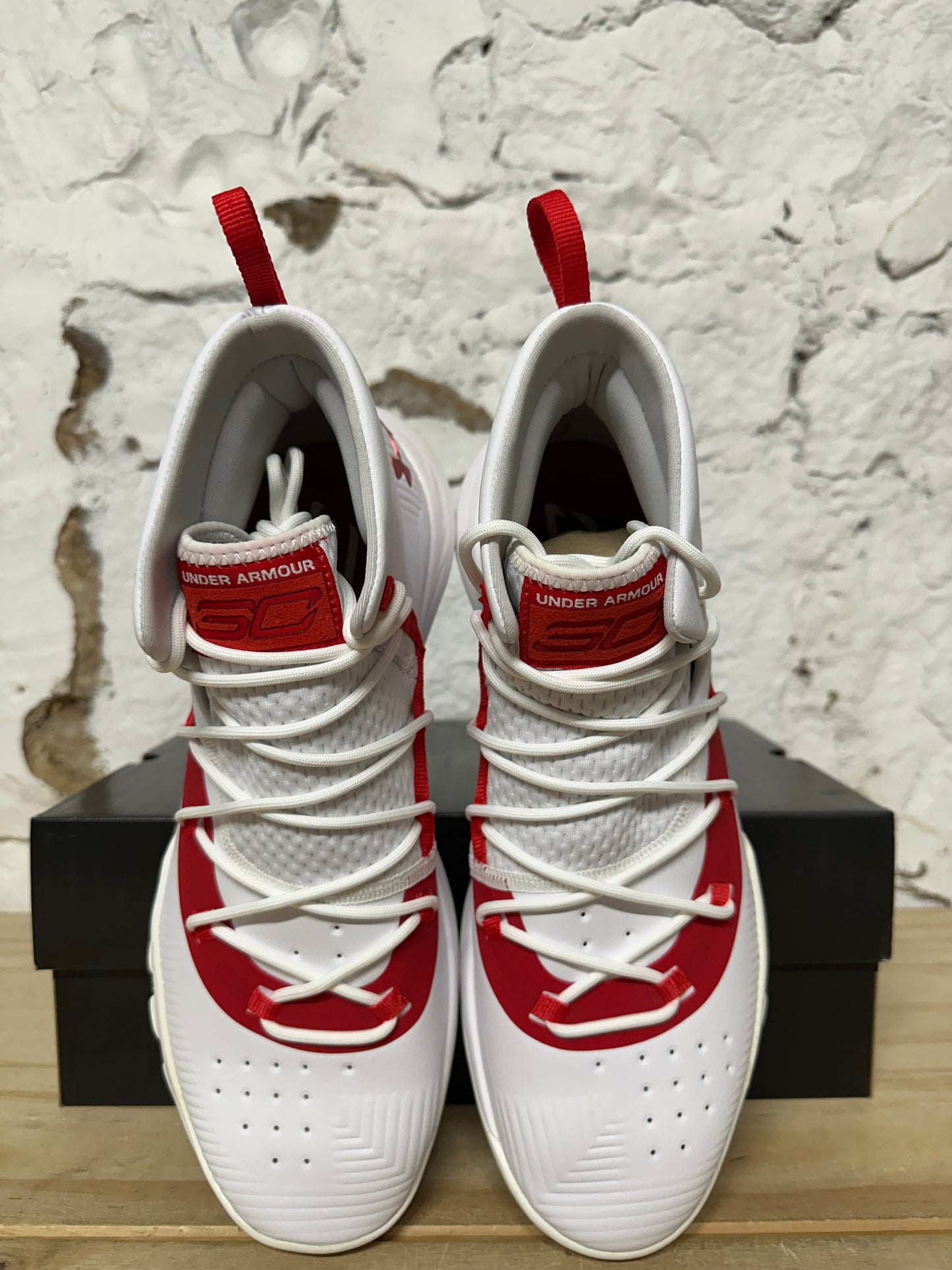 Under Armour Curry 3Zer0 2 White Red Sz 10.5 DS