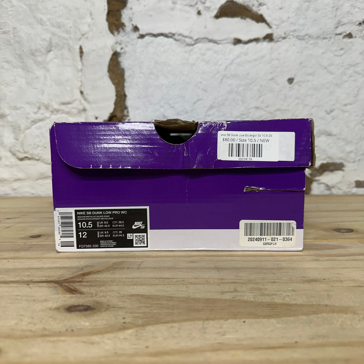 Nike SB Dunk Low Escargot Sz 10.5 DS