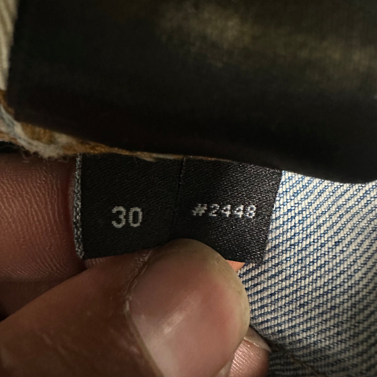 Amiri MX2 Blue Patch Blue Denim Jeans Sz 30