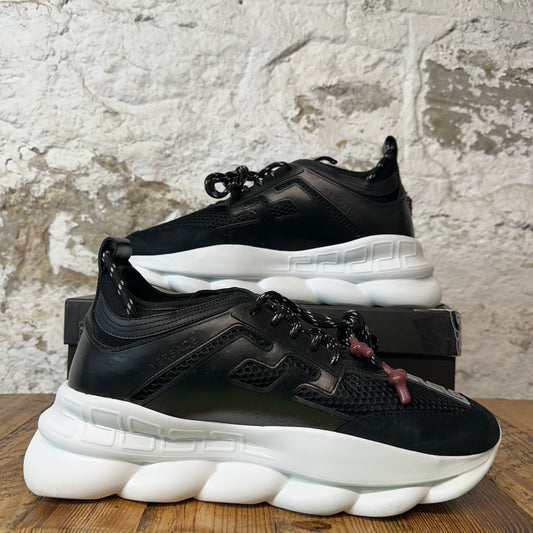 Versace Chain Reaction Black White Sneaker Sz 13 (46)