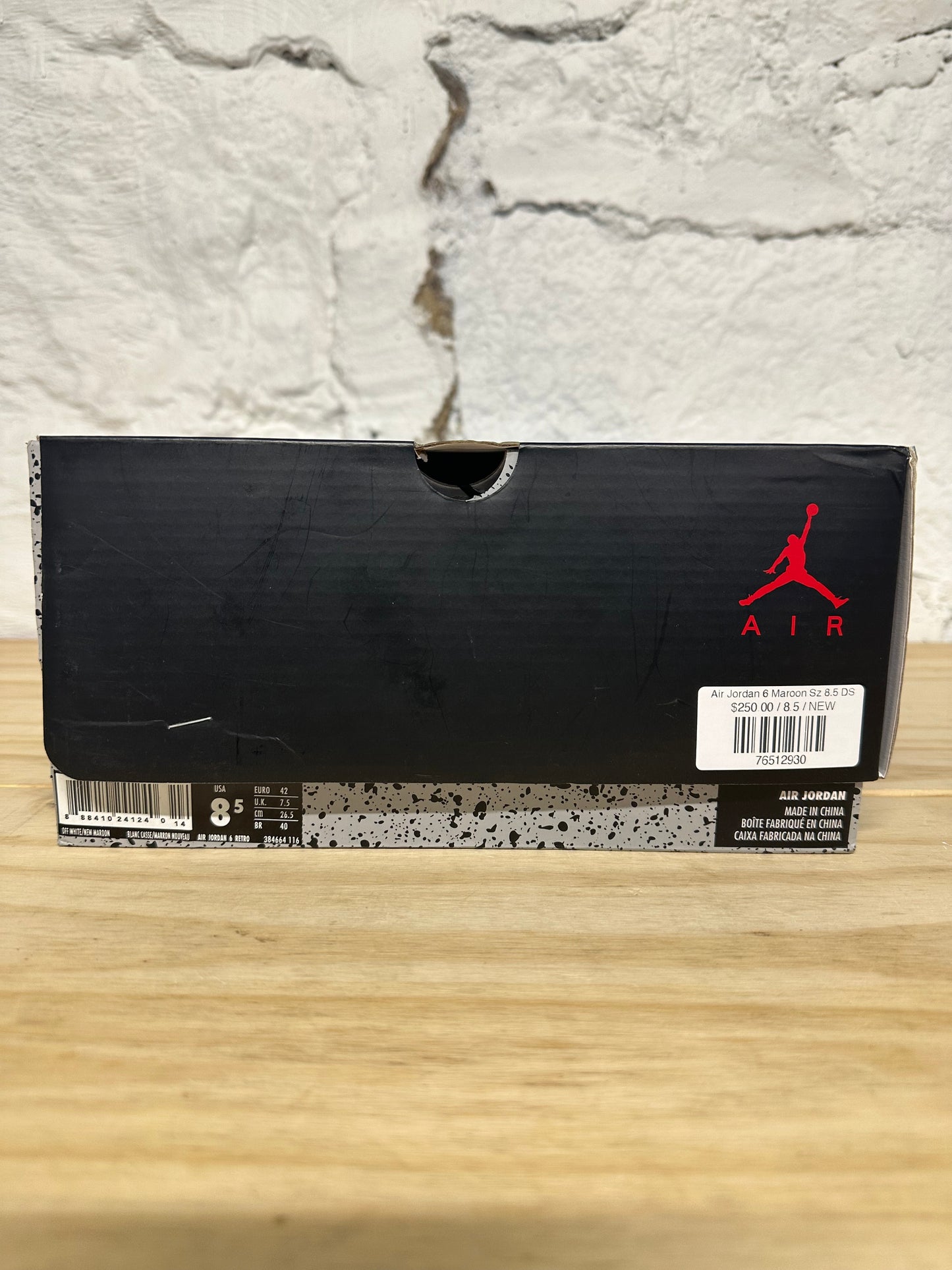 Air Jordan 6 Maroon Sz 8.5 DS