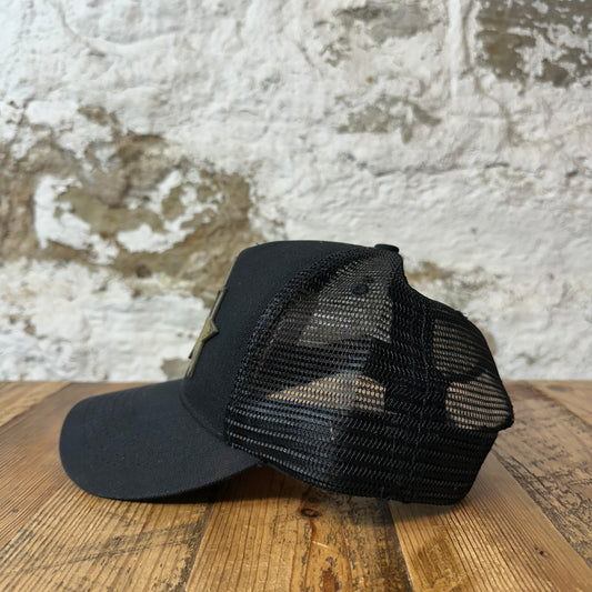 Amiri Green Camo Star Black Trucker Hat