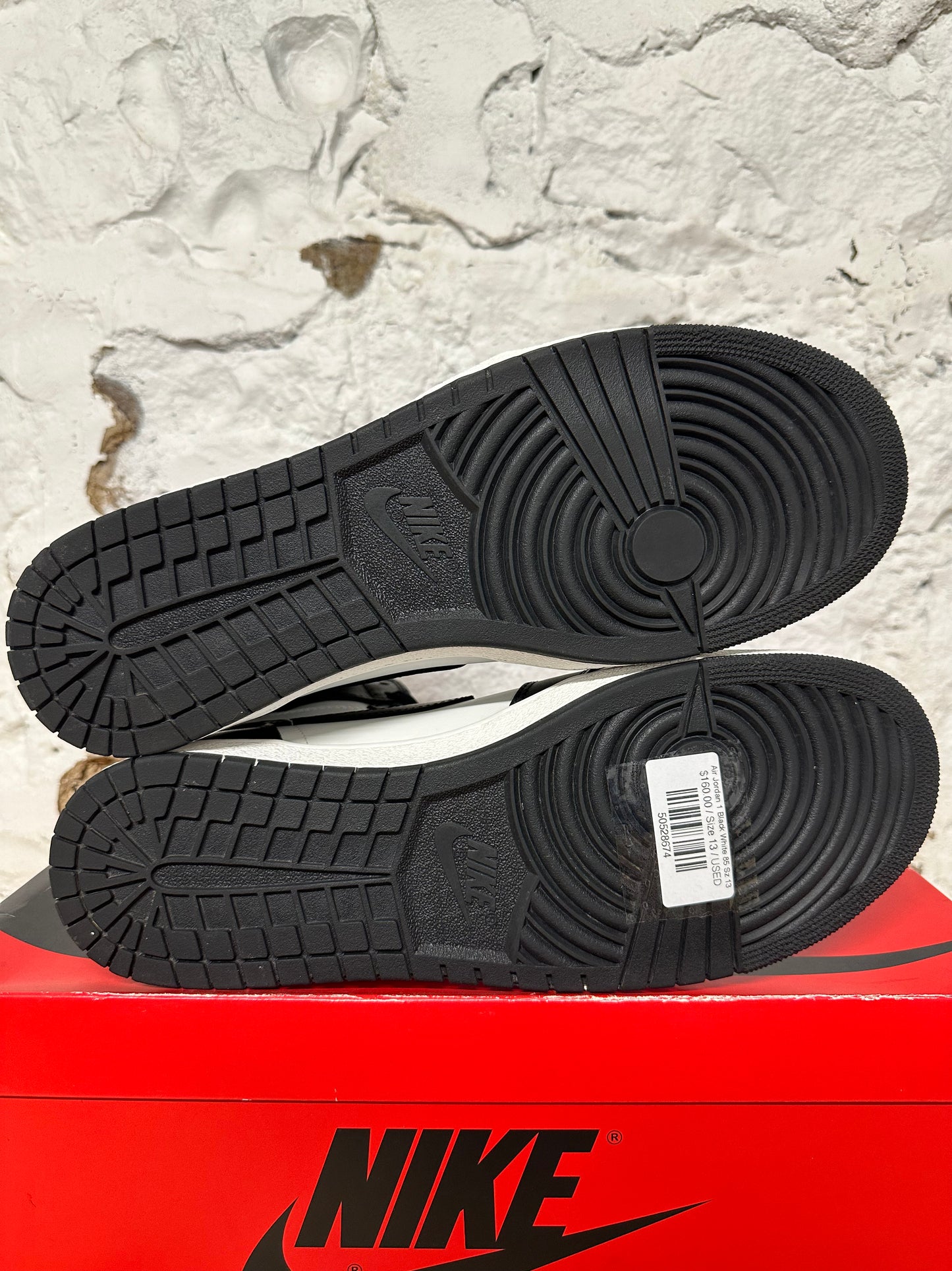 Air Jordan 1 High '85 Black White Sz 13