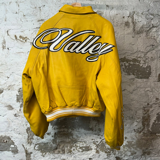 Vale Racing Team Yellow Leather Jacket Sz S
