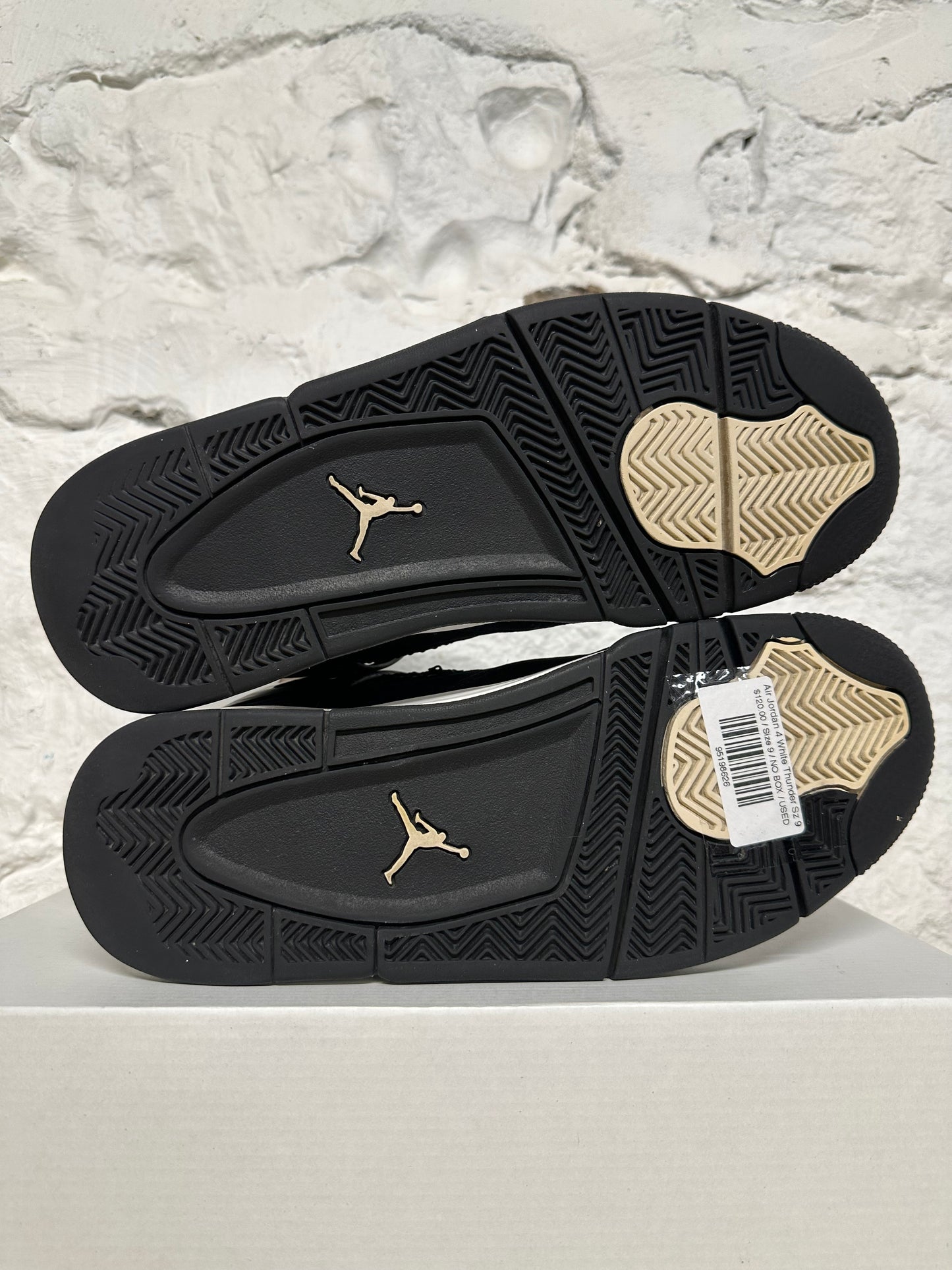 Air Jordan 4 White Thunder Sz 9