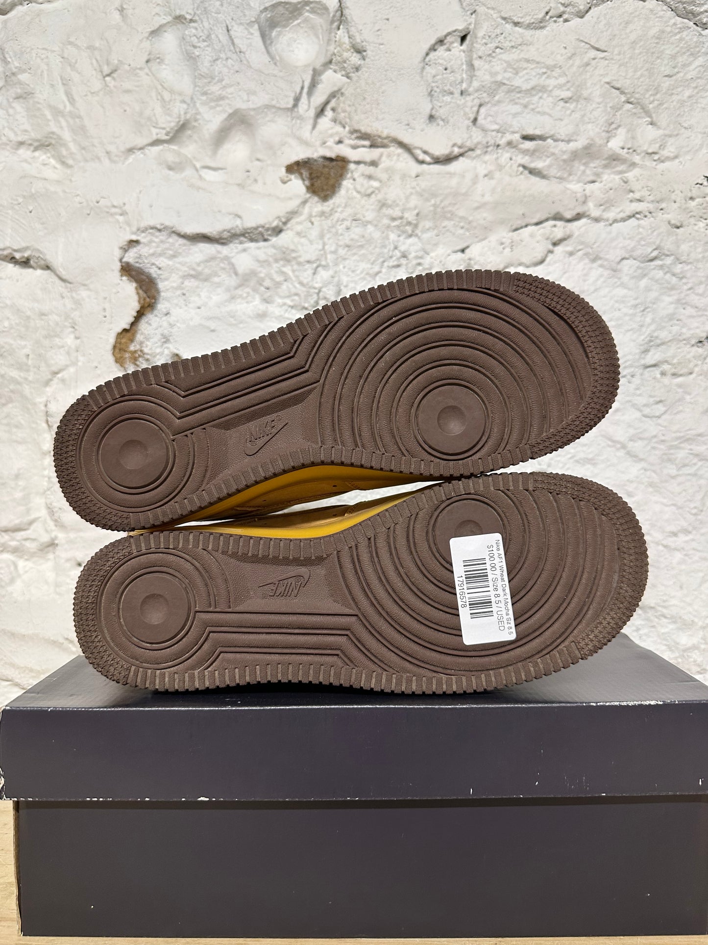 Nike Air Force 1 Low Wheat Dark Mocha Sz 8.5