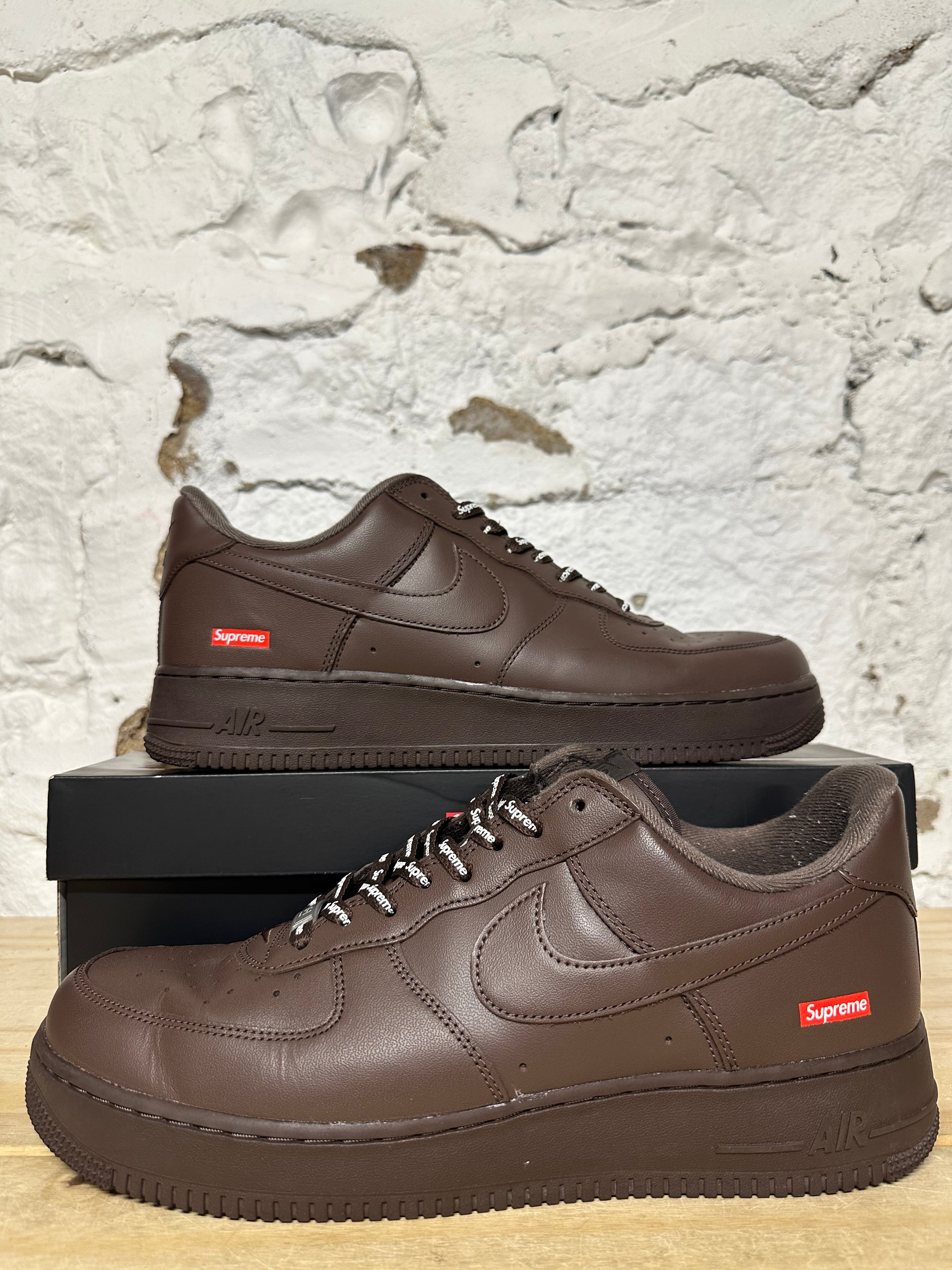 Nike Air Force 1 Low Supreme Baroque Brown Sz 12