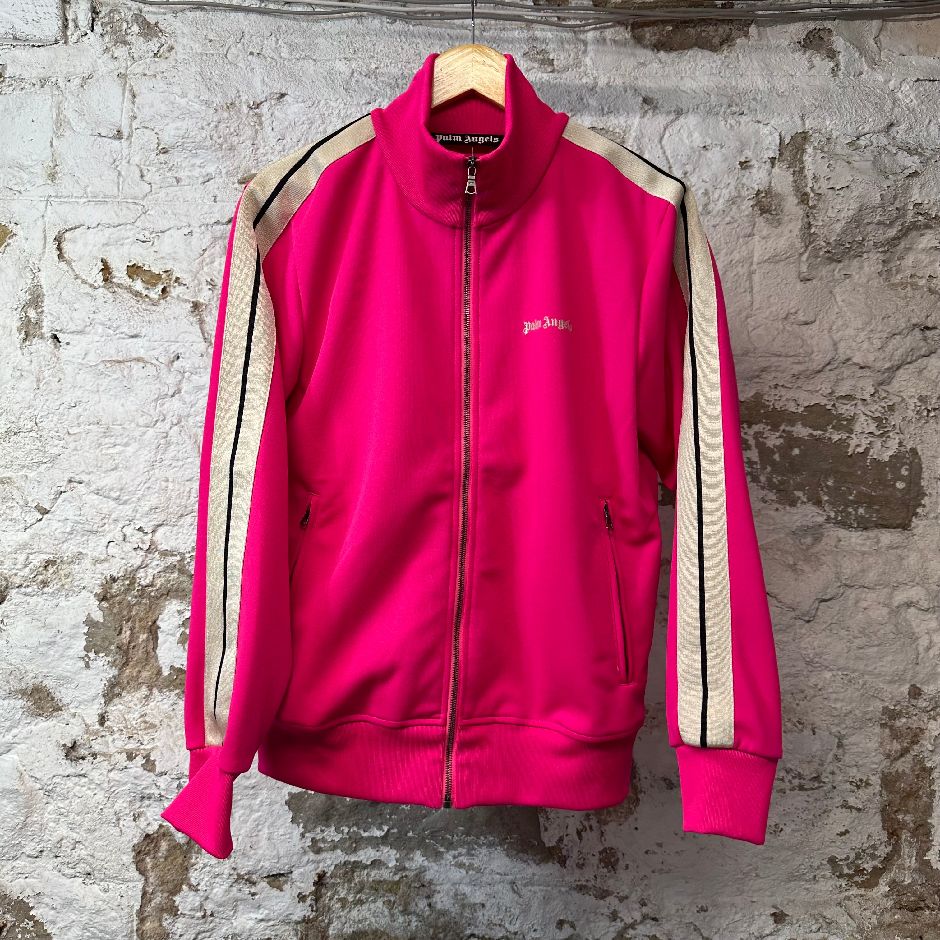 Palm Angels Dark Pink Track Jacket Sz M