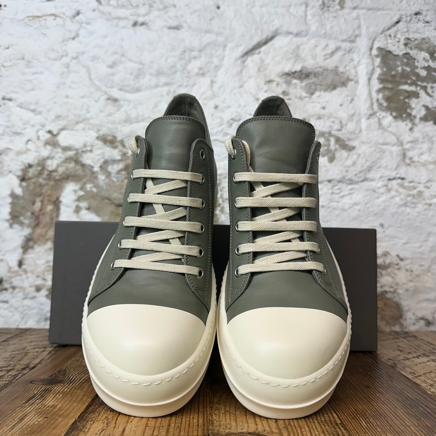 Rick Owens Hollywood Celadon Milk Sneaker Sz 8.5 (41.5) DS