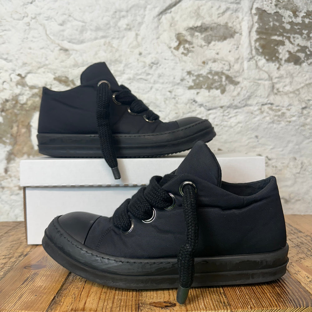 Rick Owens Jumbo Lace Puffer Triple Black Sneaker Sz 9 (42)
