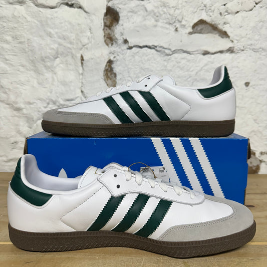 Adidas Samba White Green Sz 11.5 DS