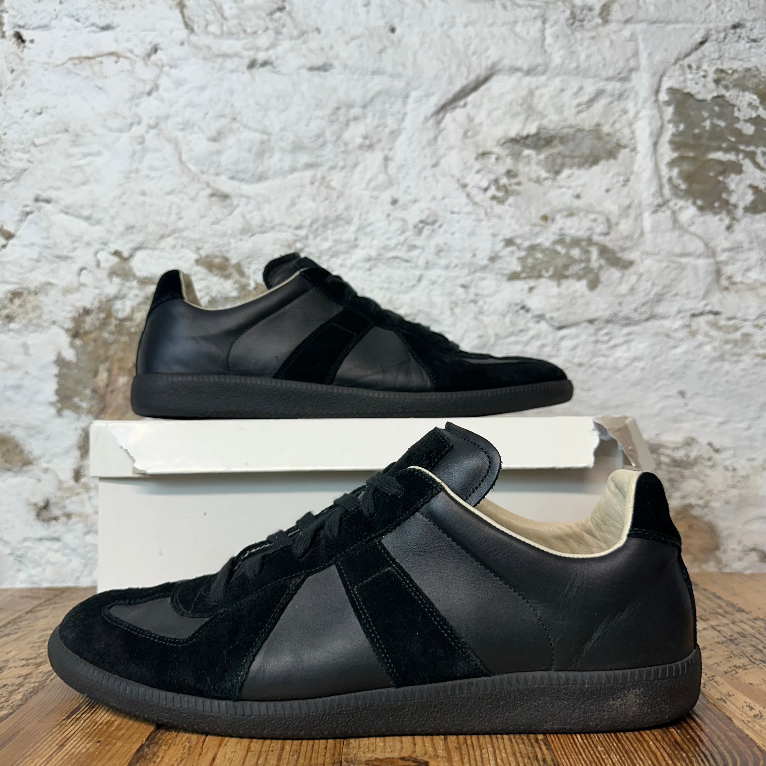 Maison Margiela Replica Triple Black Sneaker Sz 14 (47)