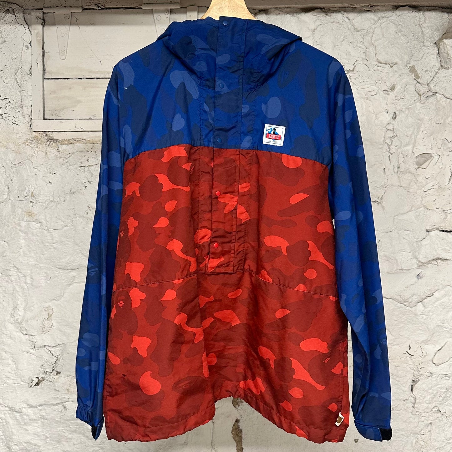 Bape Blue Red Camo Jacket Sz M