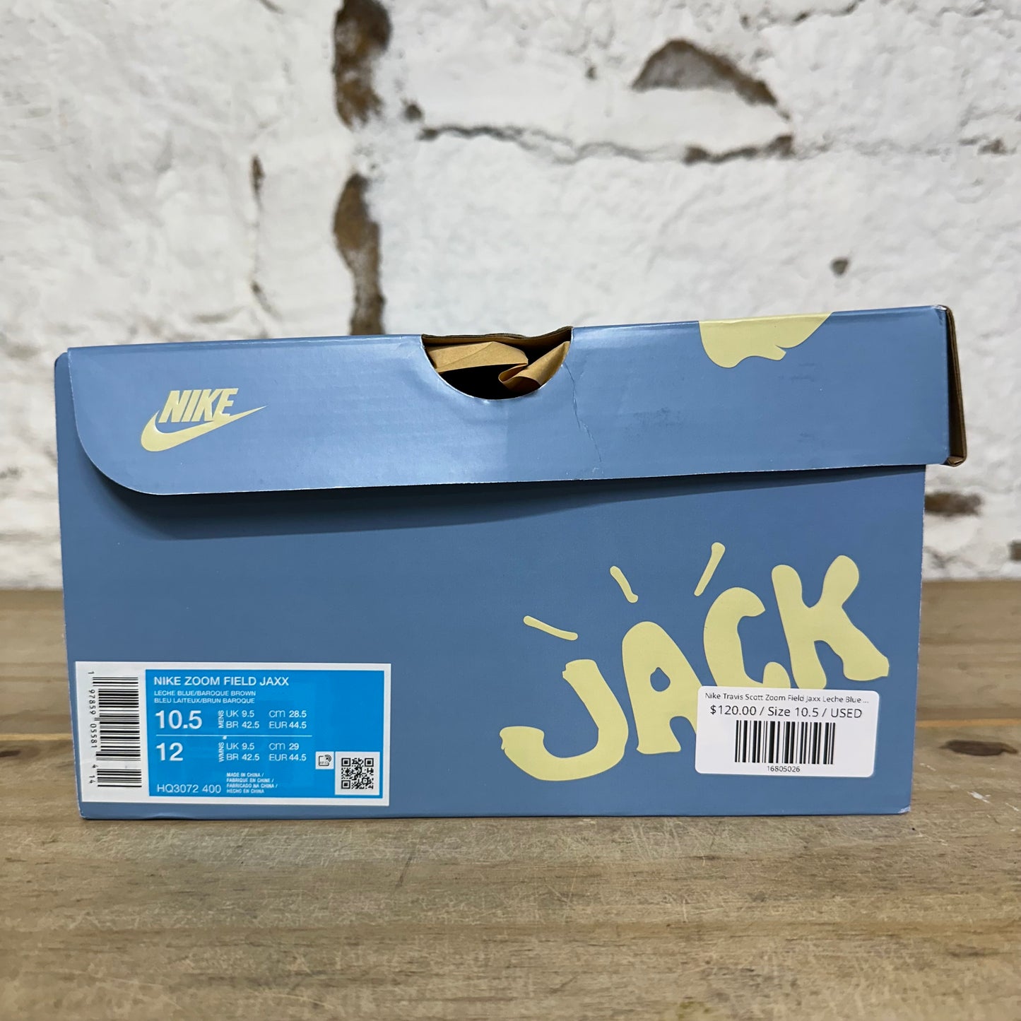 Nike Zoom Field Jaxx Travis Scott Leche Blue Sz 10.5