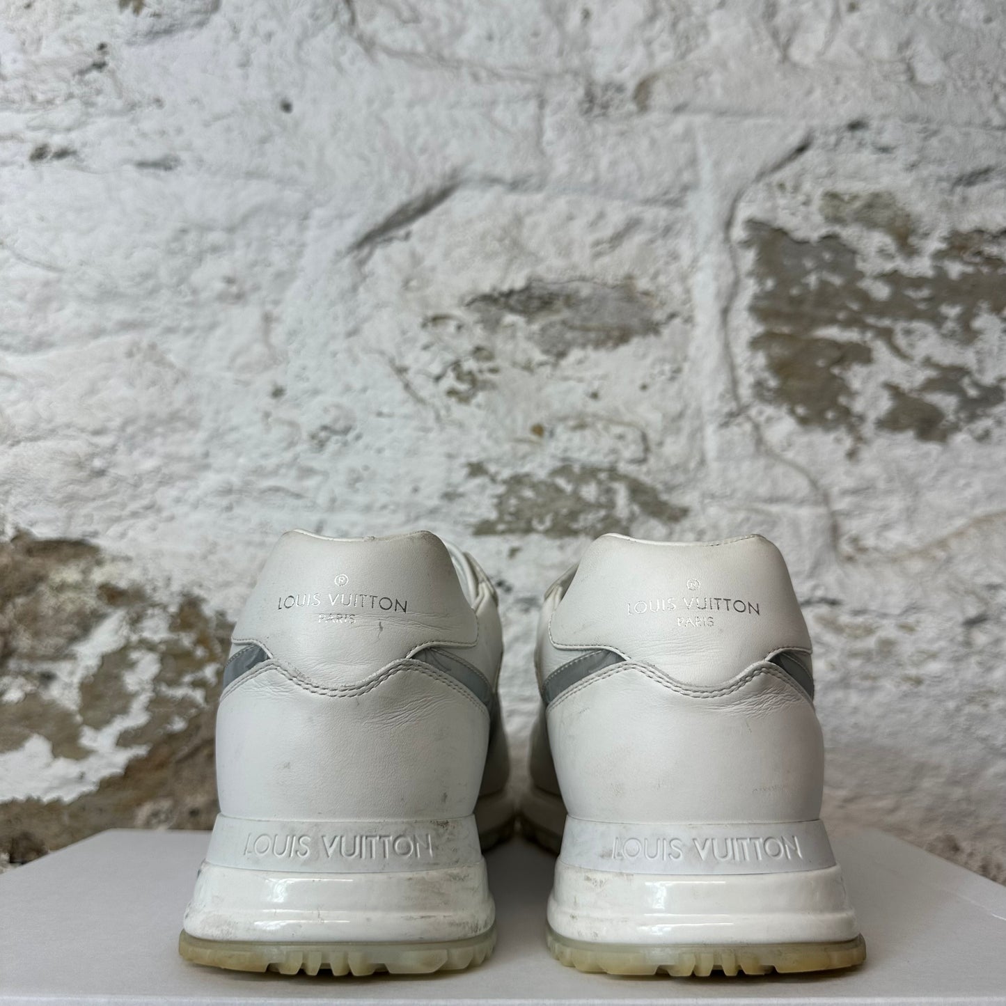 Louis Vuitton Gray White Runaway Sneaker Sz 10.5 (9LV) No Box