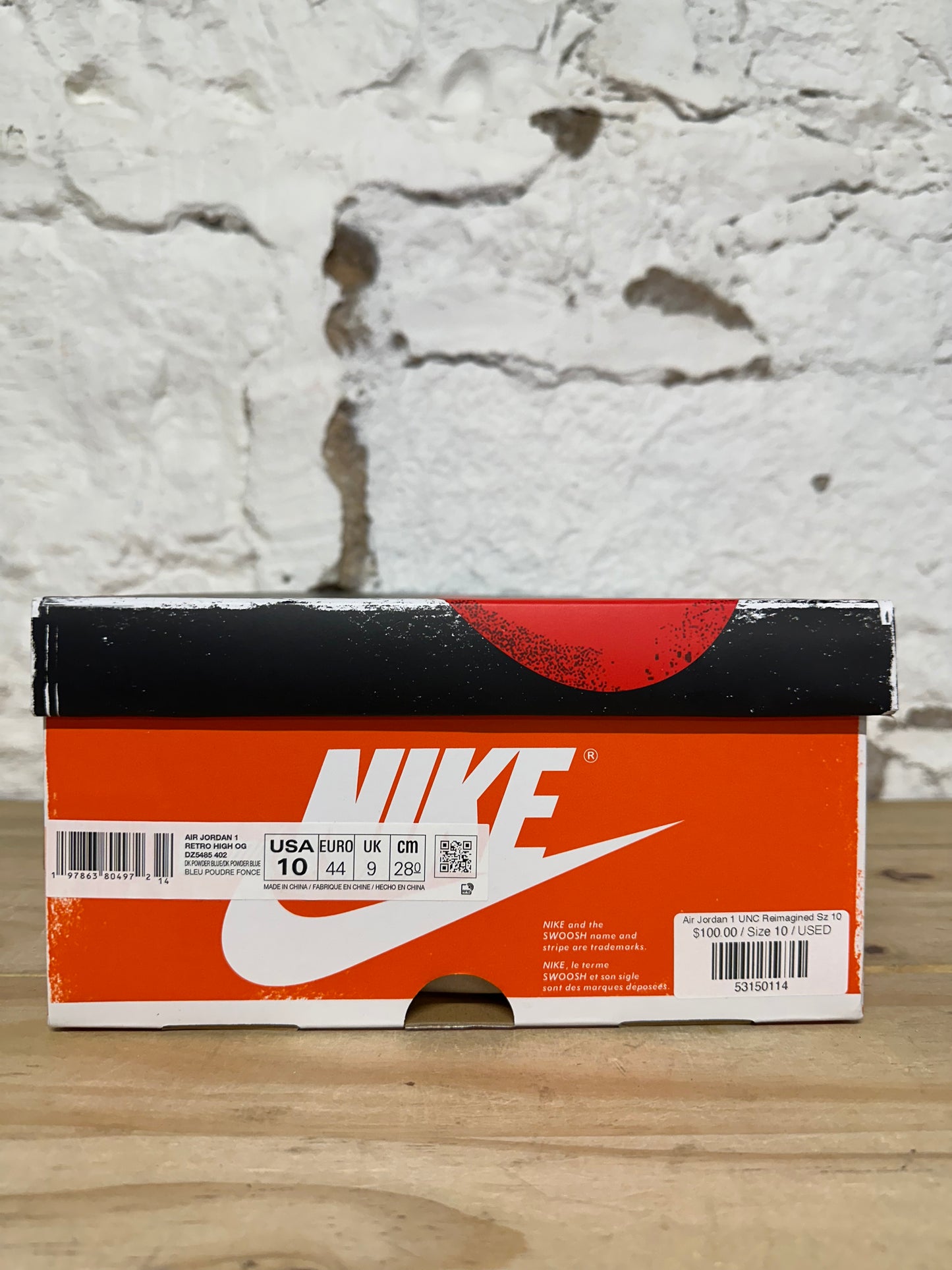 Air Jordan 1 High UNC Reimagined Sz 10