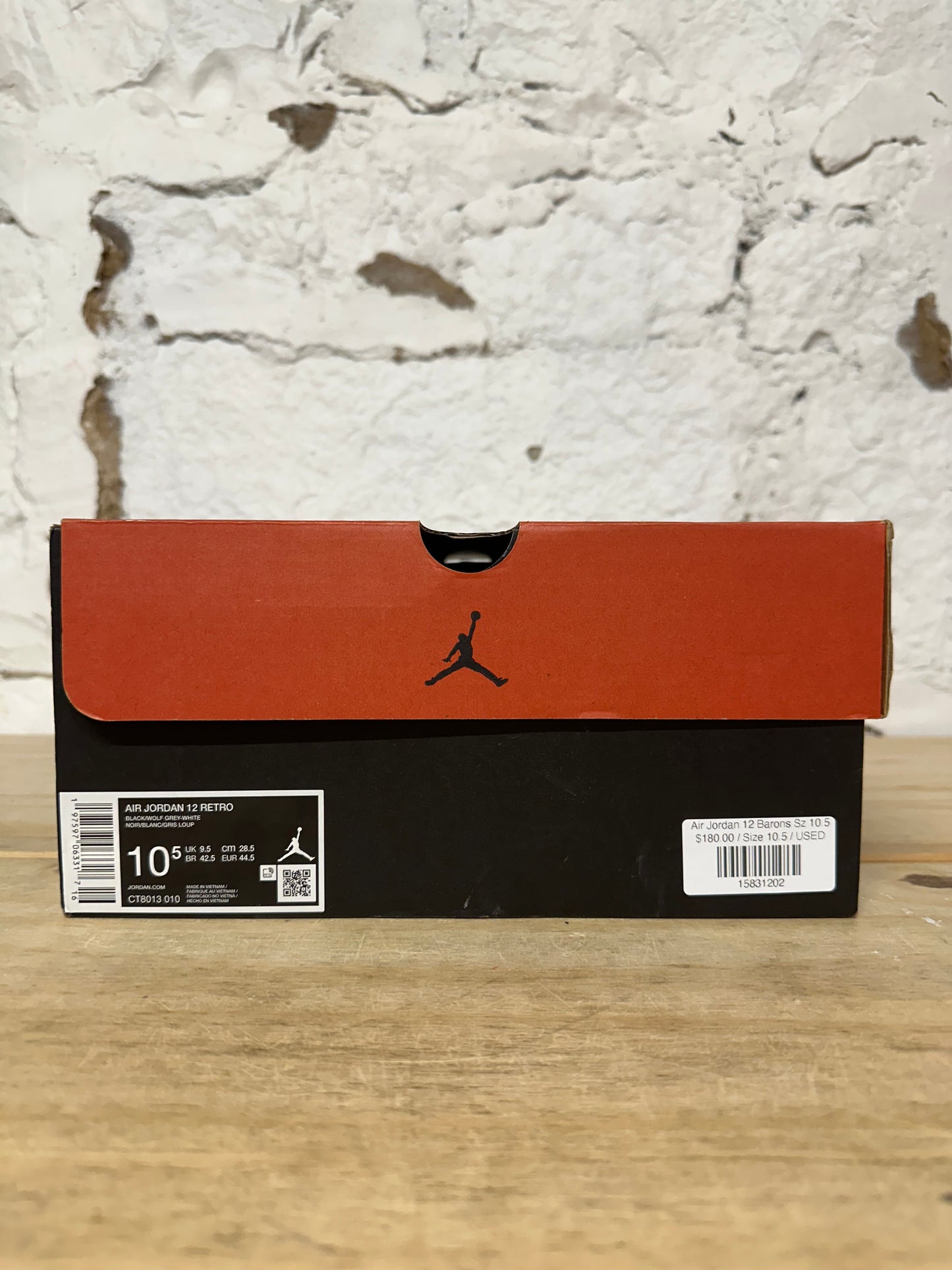 Air Jordan 12 Barons Sz 10.5