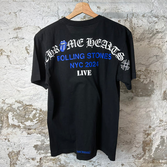 Chrome Hearts Rolling Stones NYC T-shirt Black Sz M