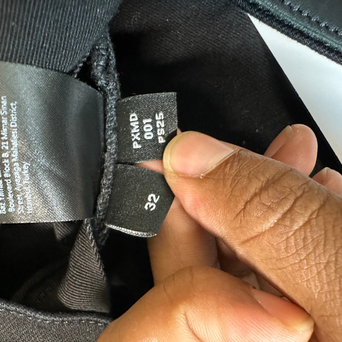 Amiri MX1 Black Leather Black Denim Jeans Sz 32