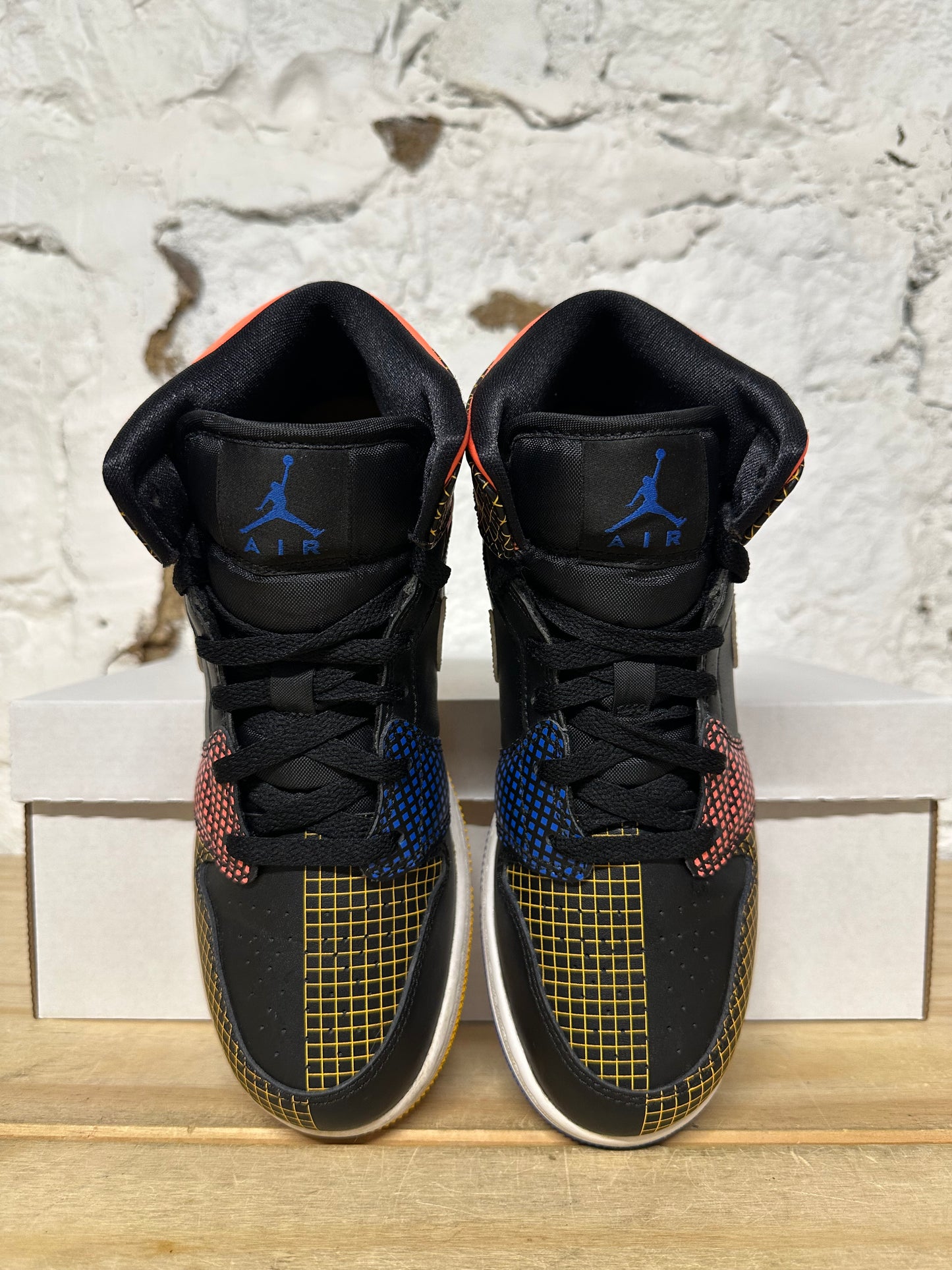 Air Jordan 1 Mid Multi Grid Sz 5.5Y