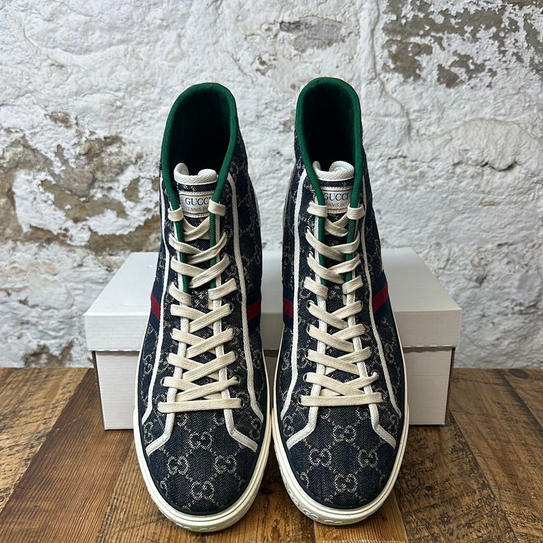 Gucci New Denim High Sneaker Sz 13 No Box