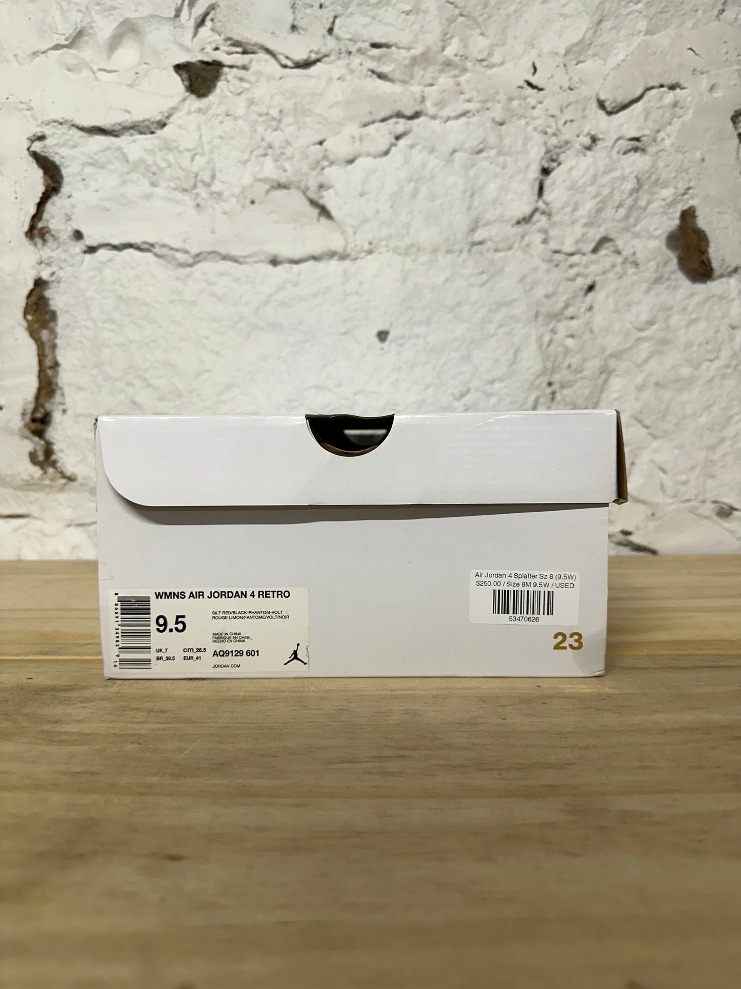 Air Jordan 4 Splatter Sz 8 (9.5W)