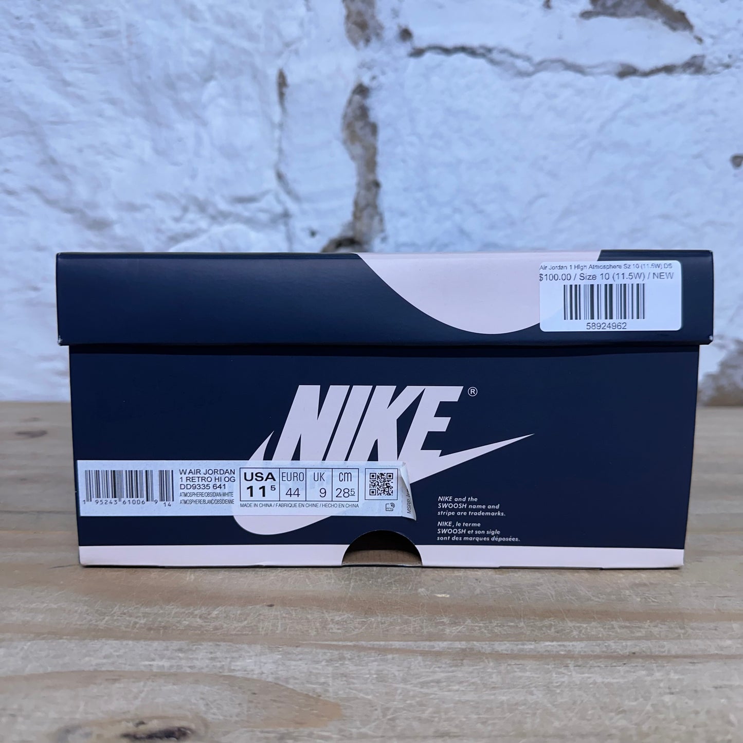 Air Jordan 1 High Atmosphere Sz 10 (11.5W) DS
