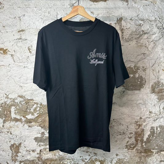 Amiri Hollywood Black T-Shirt Sz M