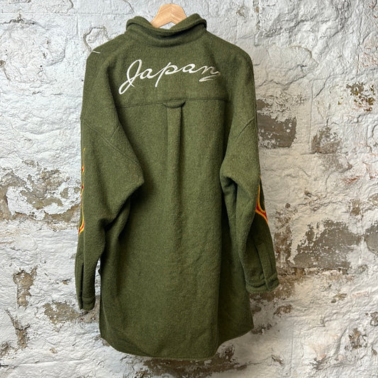 Ready Made Green Wool Parka Jacket Sz L