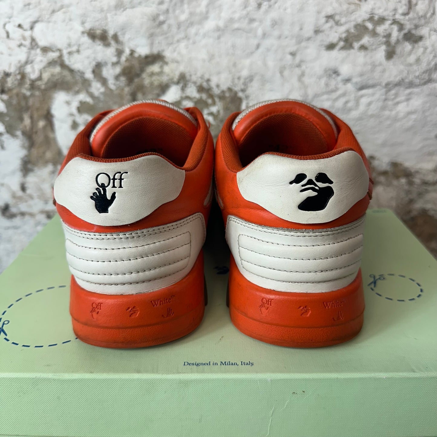 Off-White Orange White Out of Office Sz 9 (42)