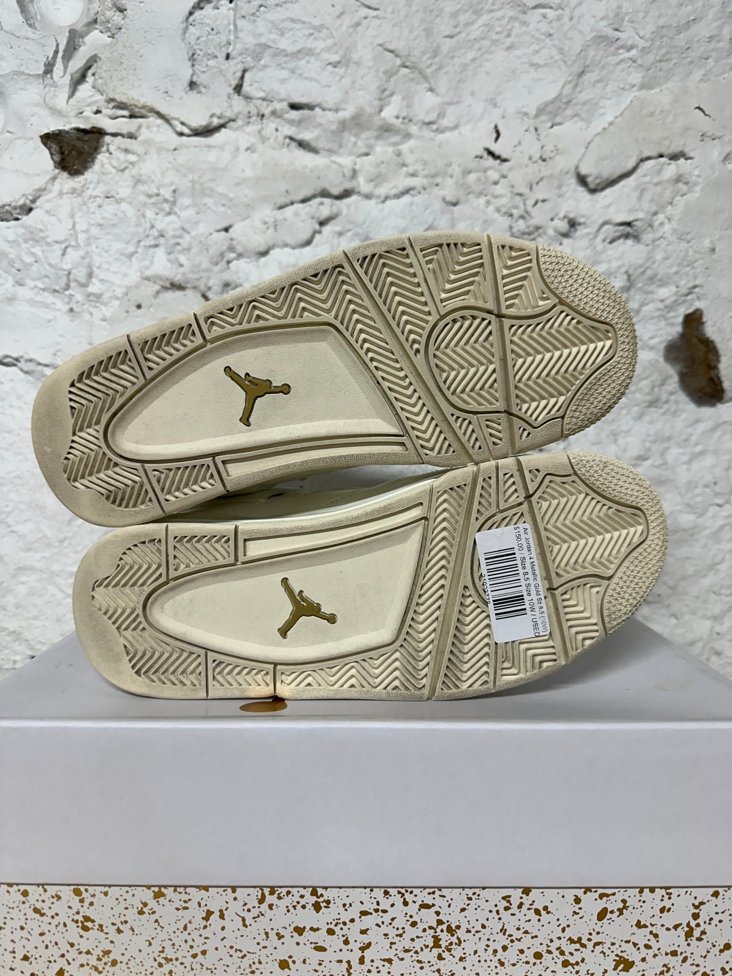 Air Jordan 4 Metallic Gold Sz 8.5 (10W)
