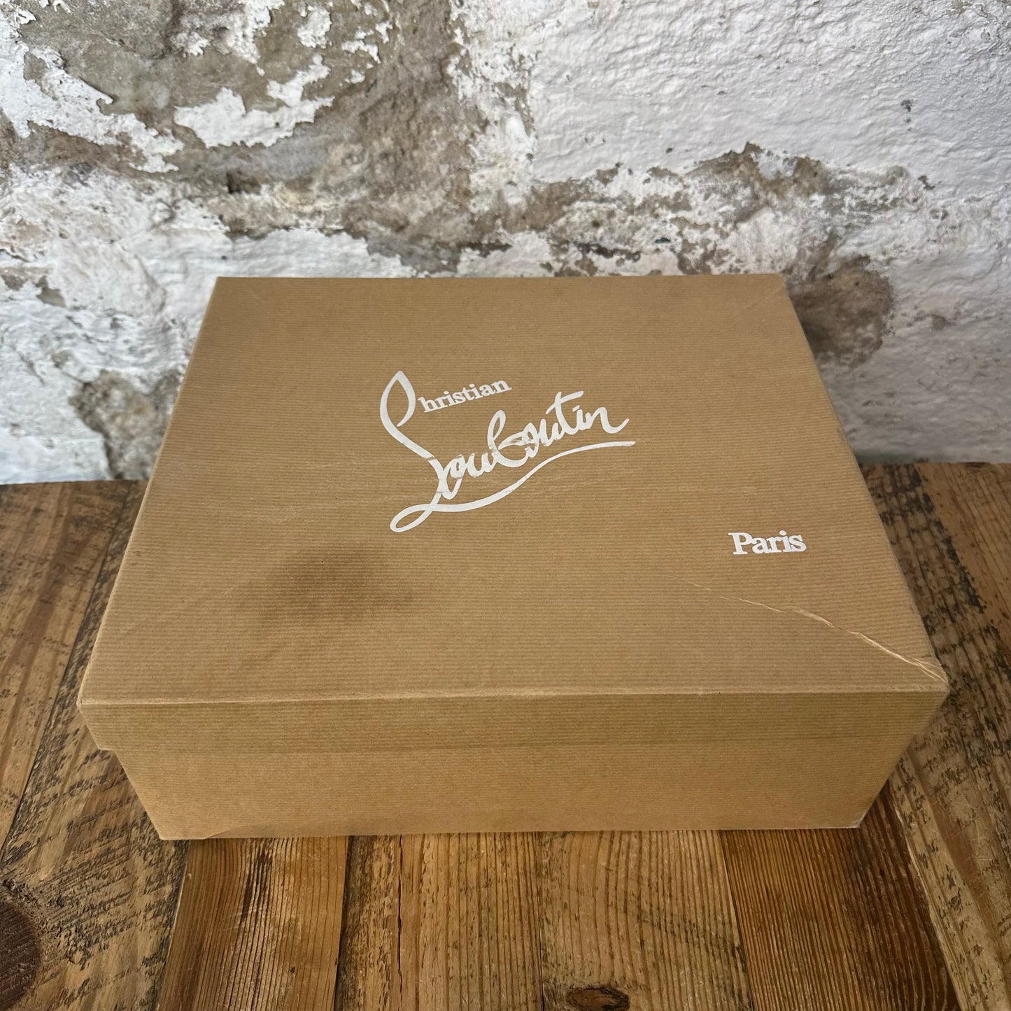 Christian Louboutin High Beige Knit White Sneaker Sz 11 (44)