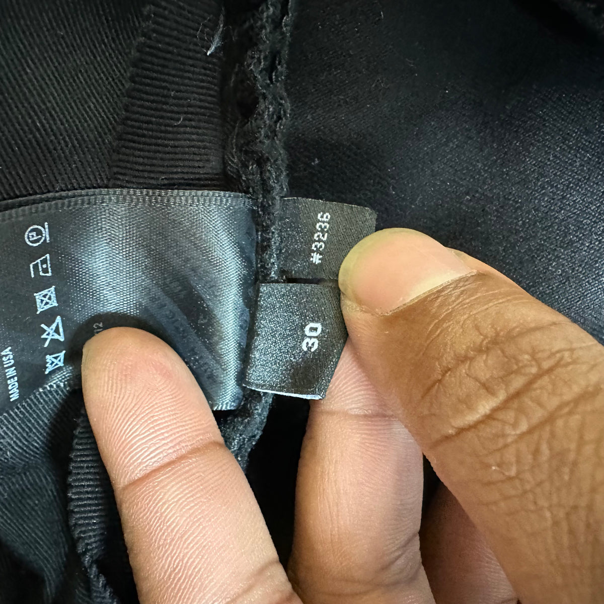 Amiri Chrome Stagger Black Denim Jeans Sz 30