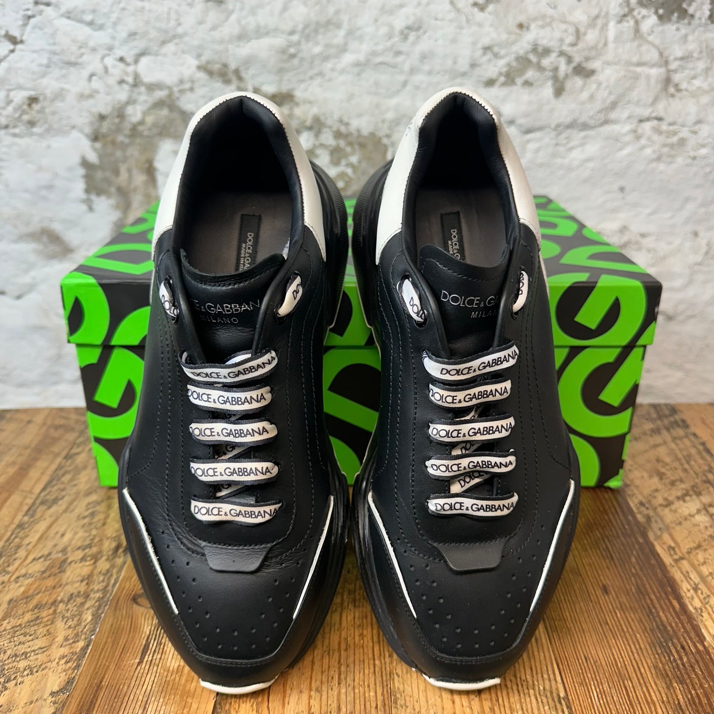 Dolce & Gabbana Black White Daymaster Sneaker Sz 10 (43)