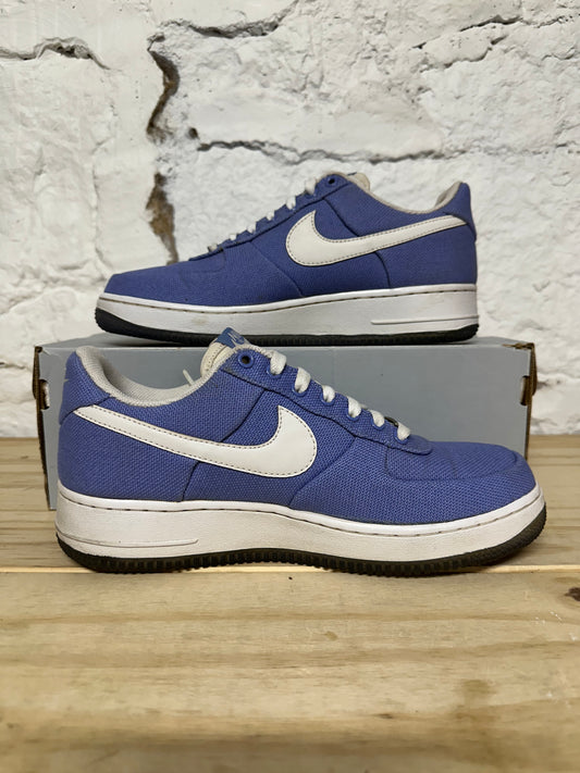 Nike Air Force 1 Low Blue Canvas Sz 7.5 (9W)