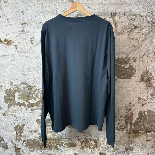 Gallery Department White Logo Navy Long Sleeve Sz XL