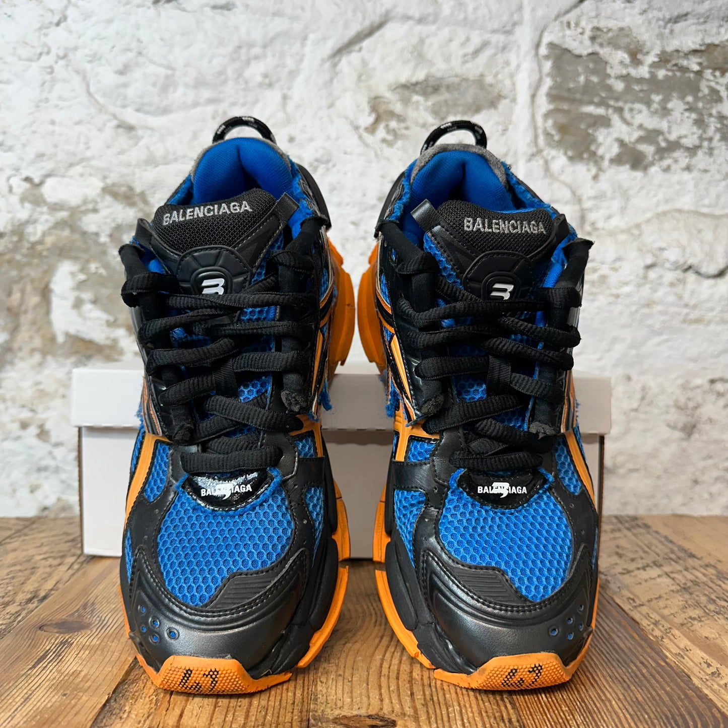 Balenciaga Runner Black Orange Blue Sneaker Sz 9 (42)