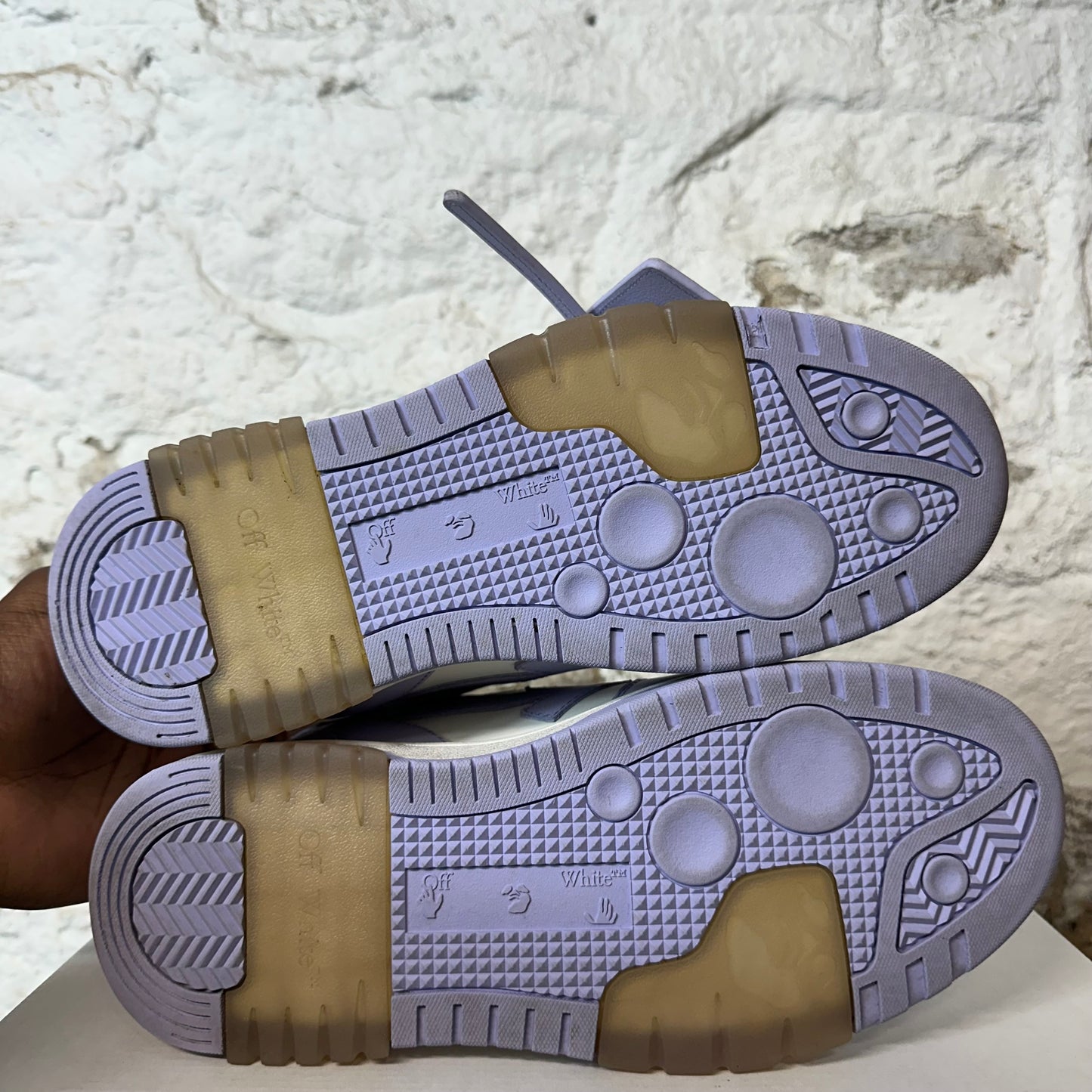 Off-White Out Of Office Lavender White Sneaker Sz 7 (40)