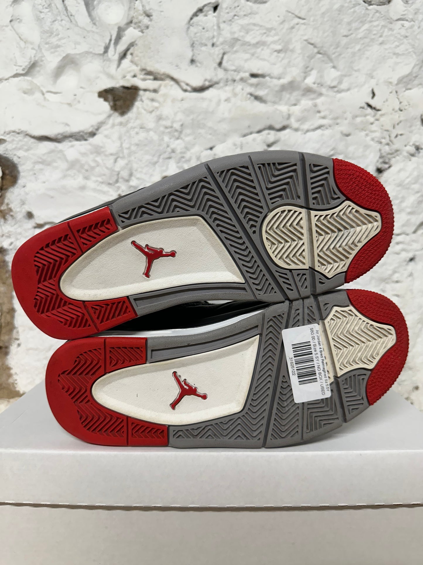 Air Jordan 4 Bred Reimagined Sz 5.5Y