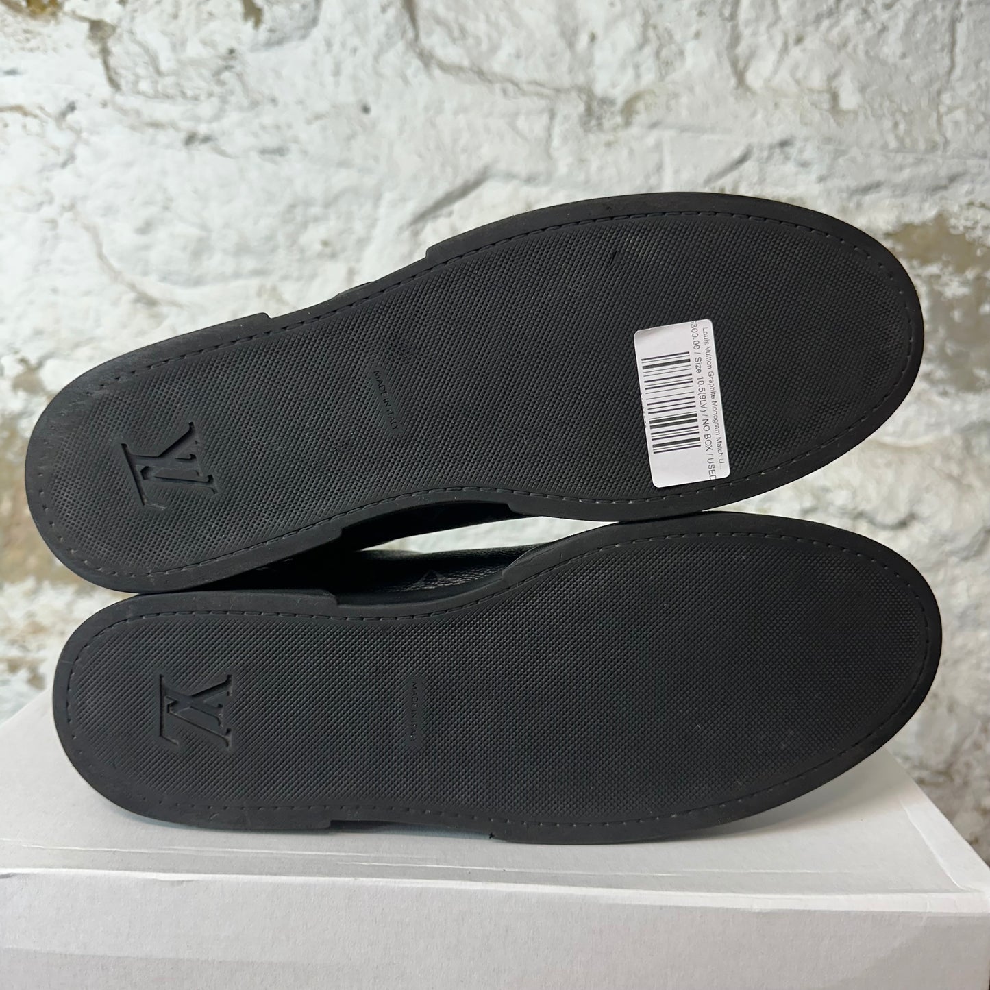 Louis Vuitton Graphite Monogram Match Up Sneaker Sz 10.5 (9LV)